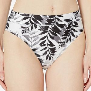 NWT Splendid Adrift Banded High Waist Swim Bottom - Palm Leaf Print - XS